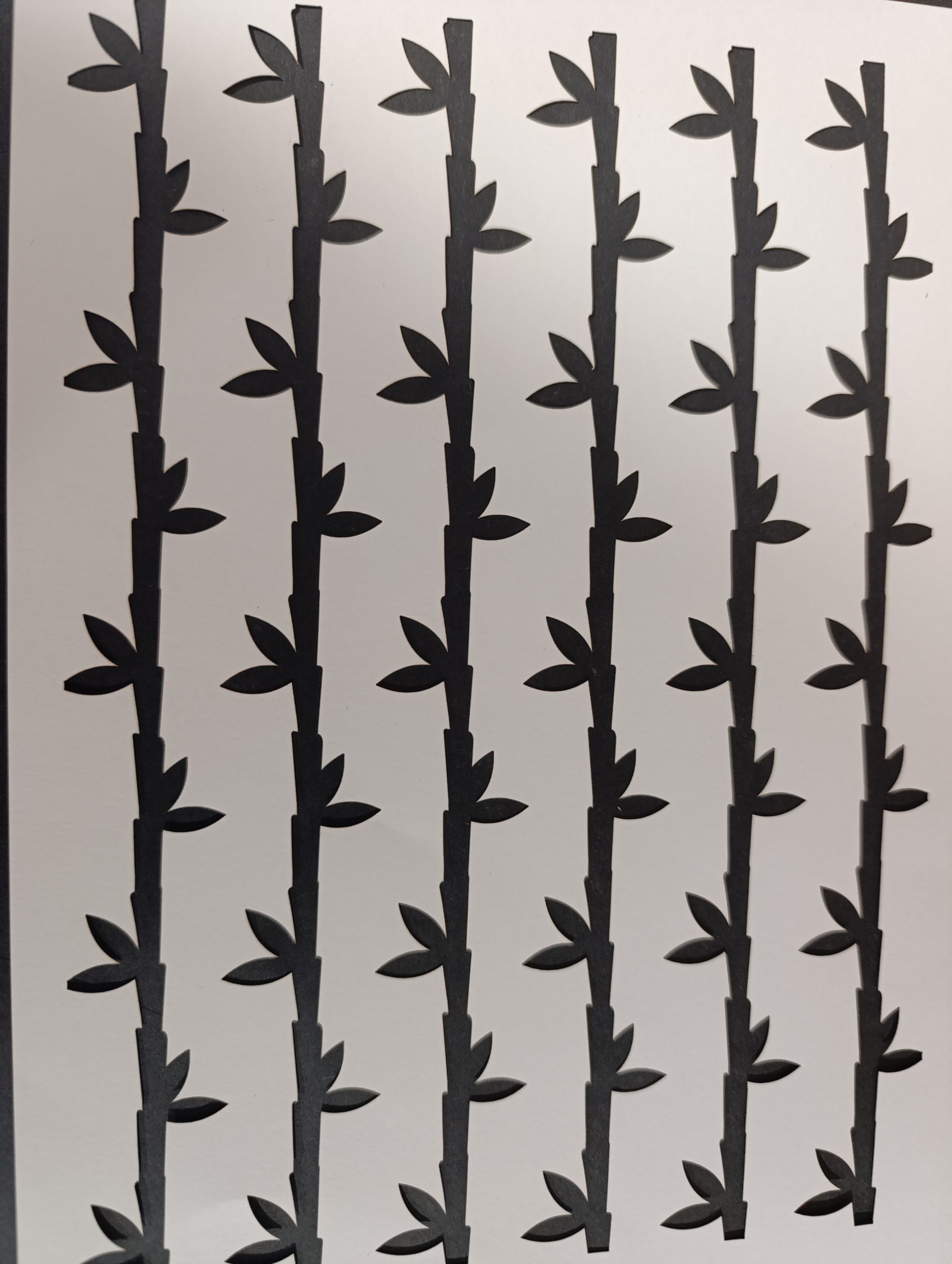 Floral Bamboo Repeat Stencil