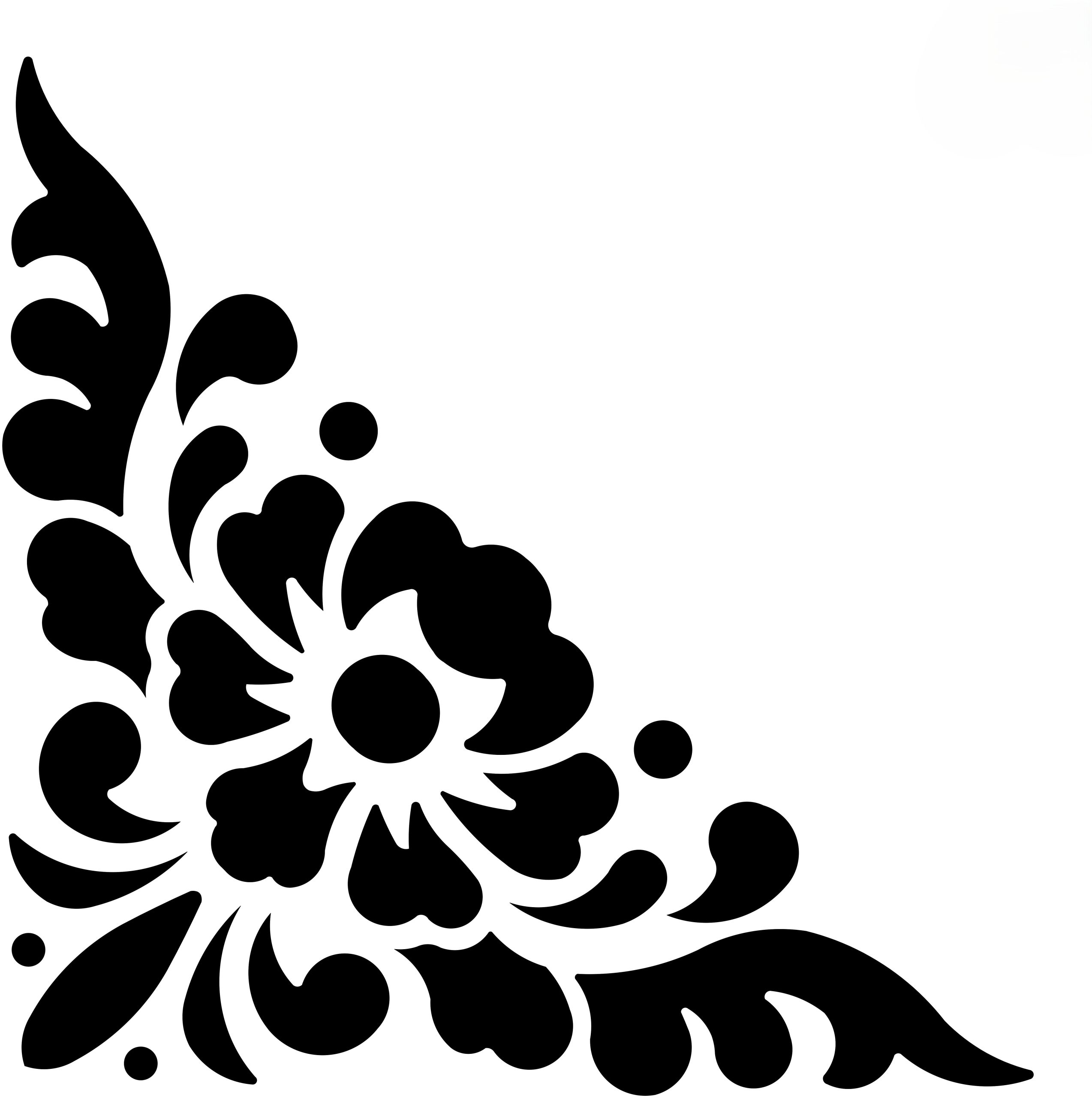 Floral Corner Stencil