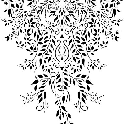 Lilleline Rippuv Mandala Šabloon