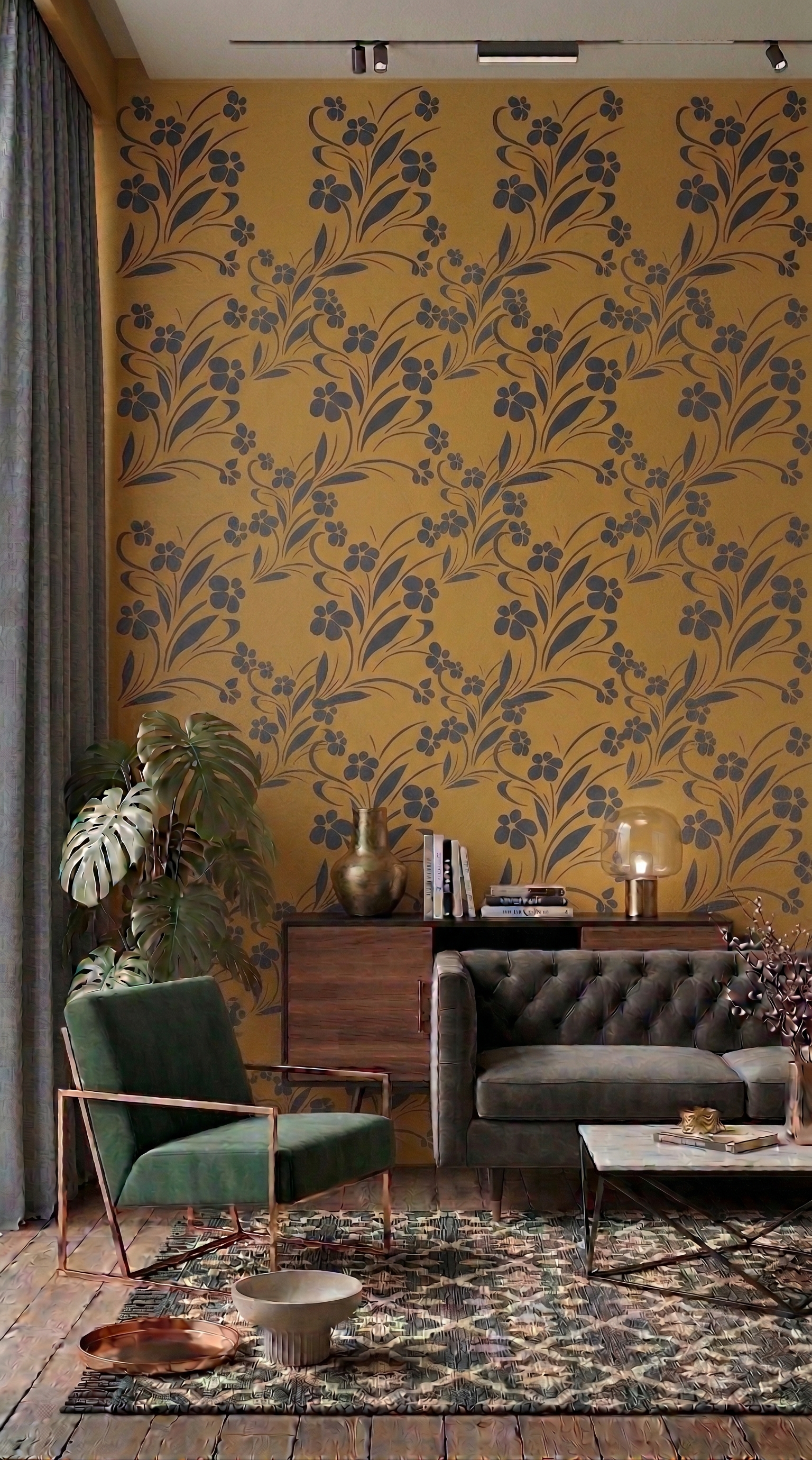 Στένσιλ Floral Breeze - Image 2