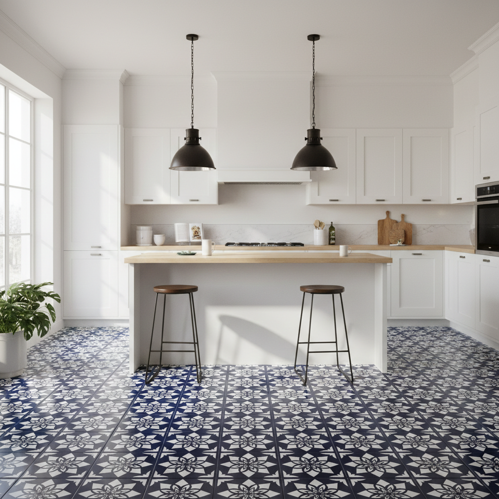 Floral Tile Stencil - Image 2