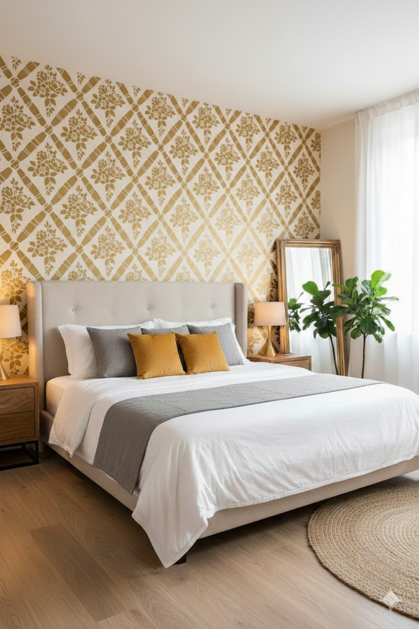 Στένσιλ με Σχέδιο Λουλουδιών - Image 2