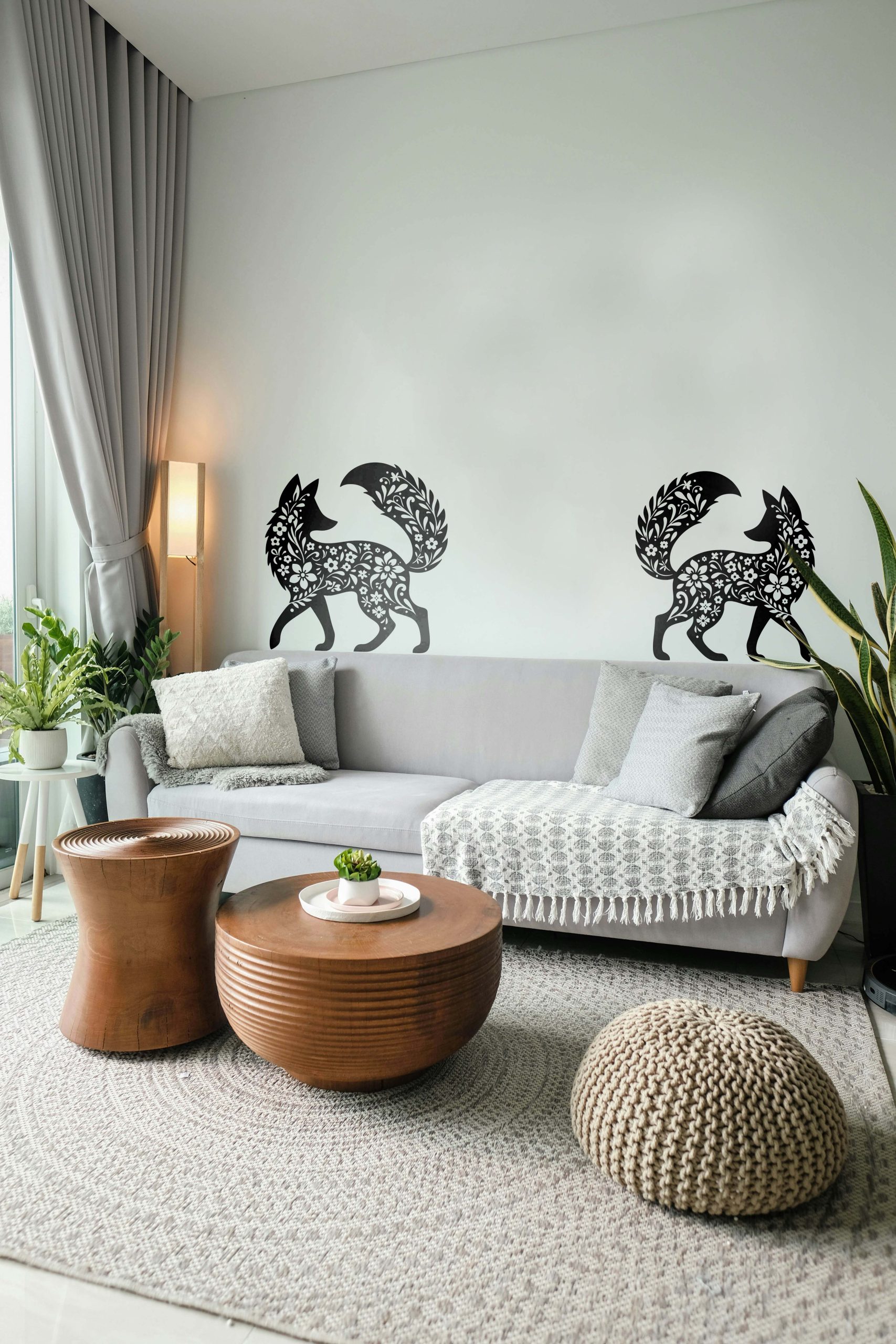 Floral Fox Stencil - Image 2