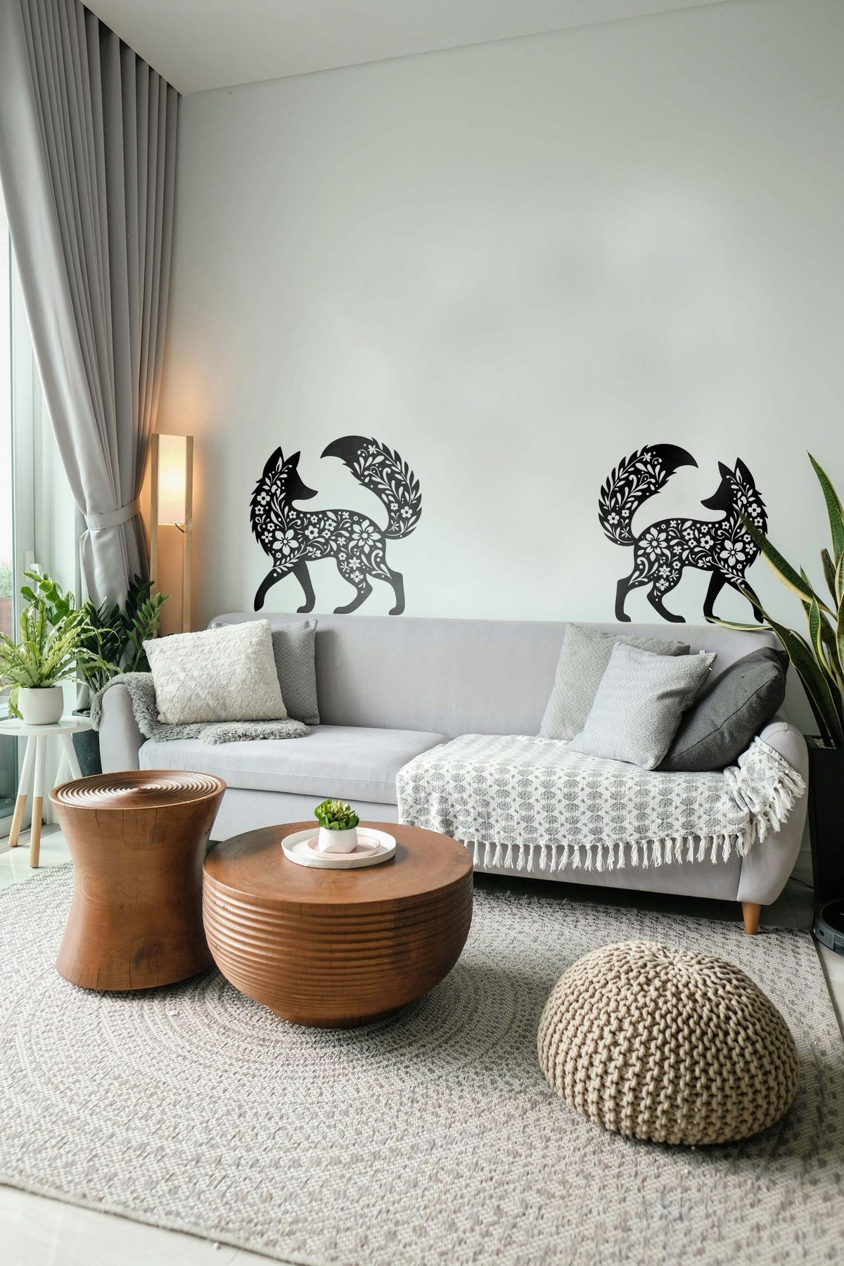Floral Fox Stencil - Image 2