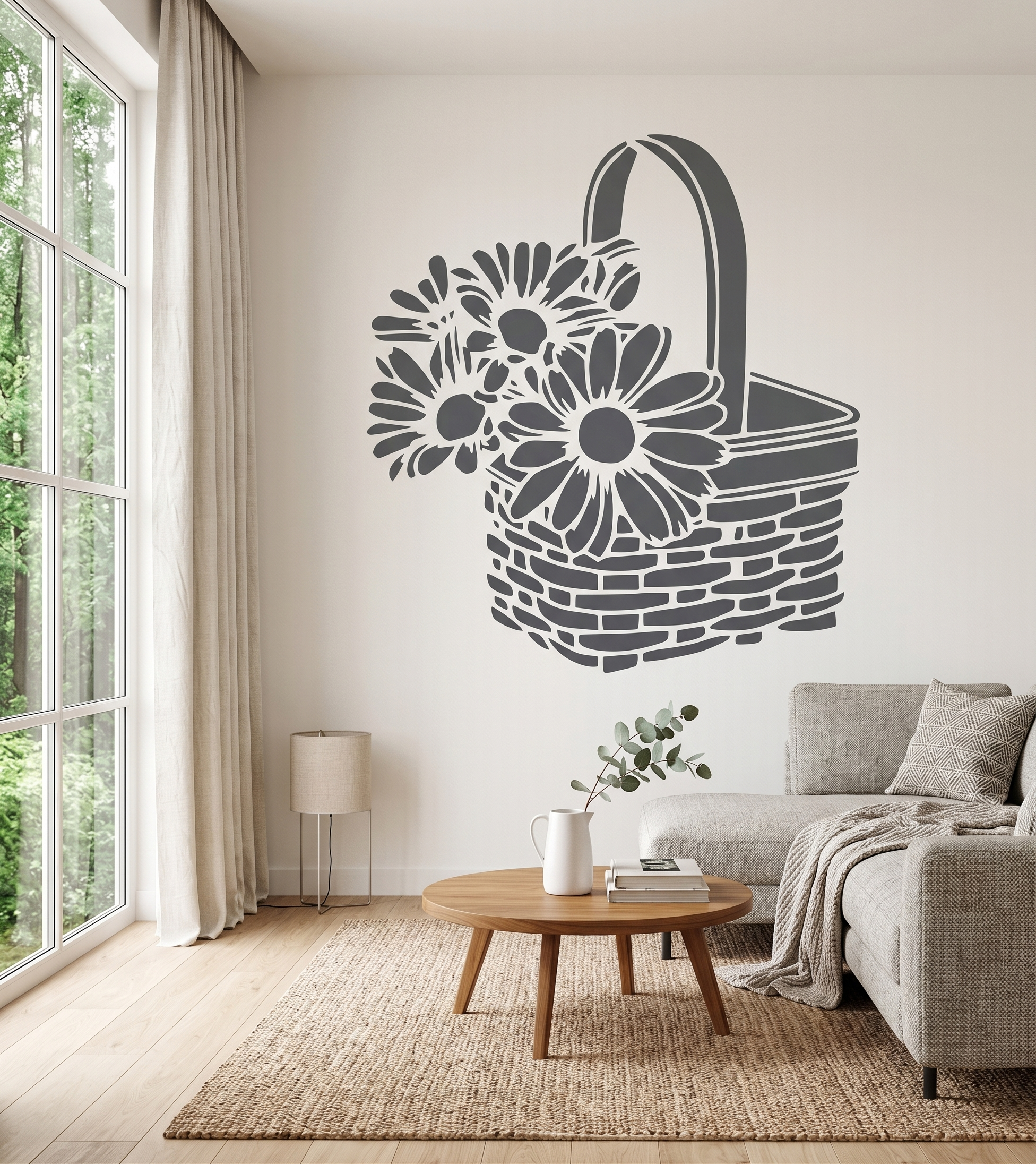 Flower Basket Stencil - Image 2