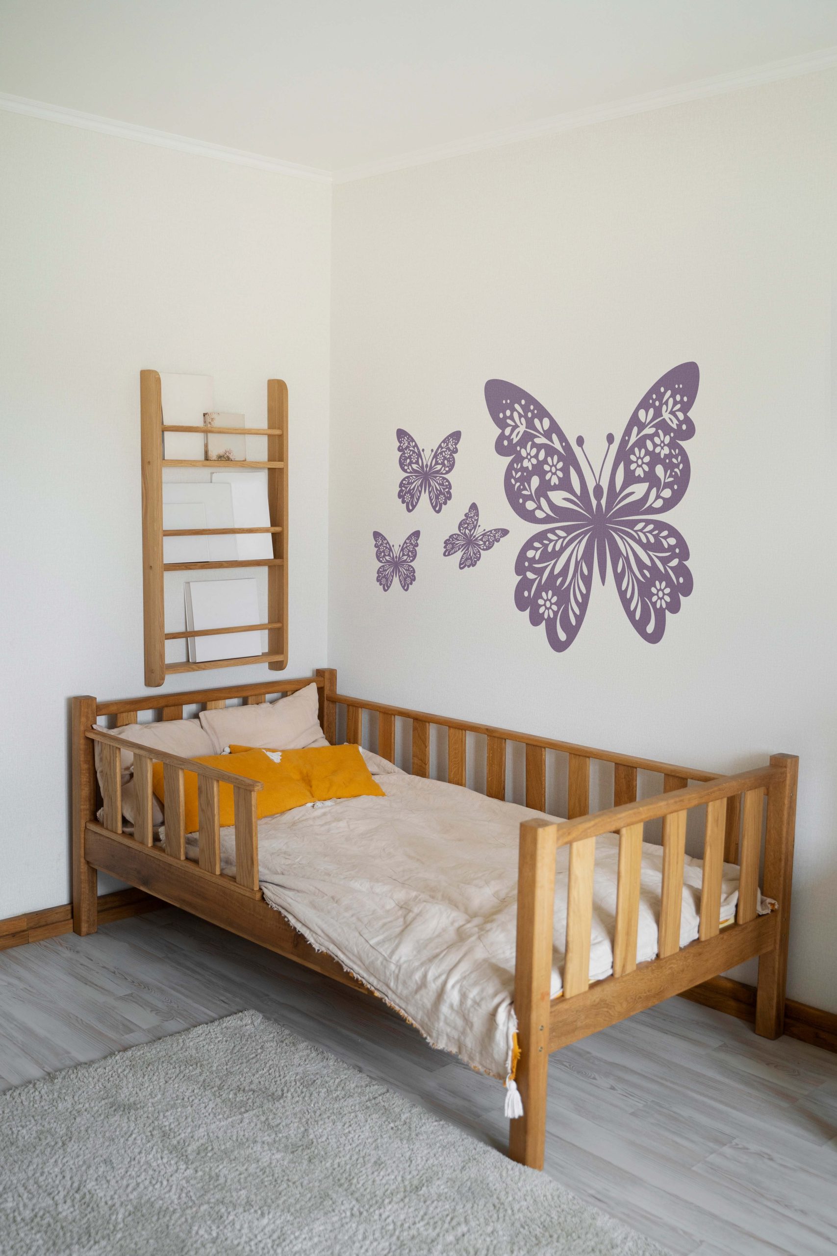 Flying Butterfly Silhouette Stencil - Image 2