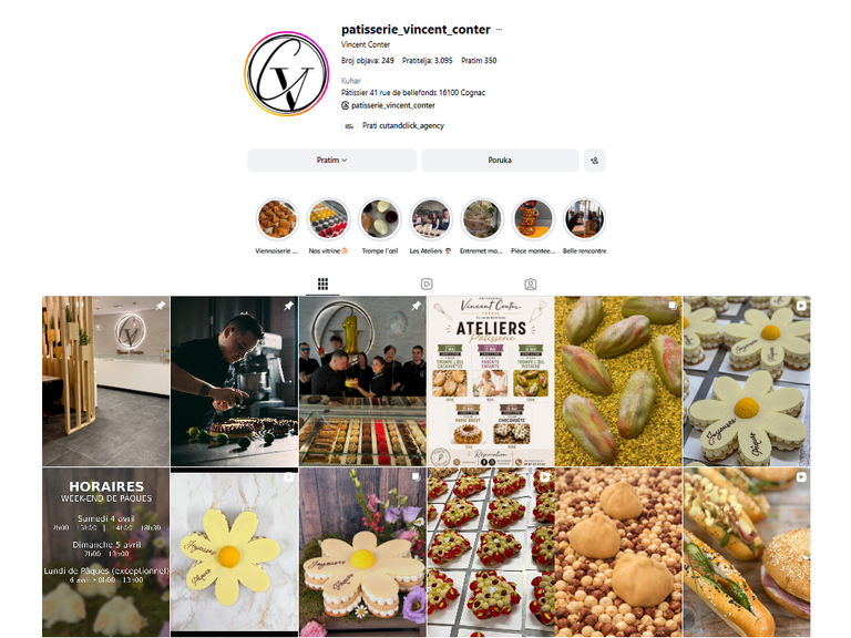 French pastry chef patisserie in Cognac showcasing luxury dessert creations