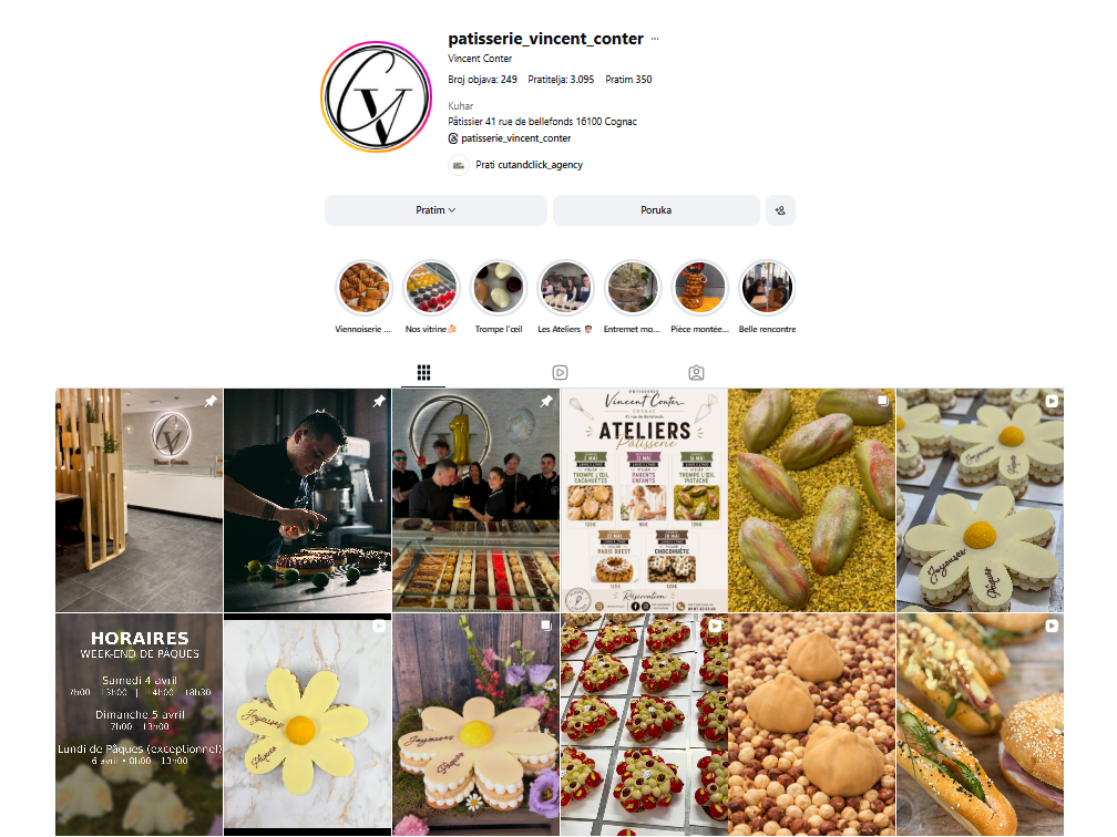 French pastry chef patisserie in Cognac showcasing luxury dessert creations