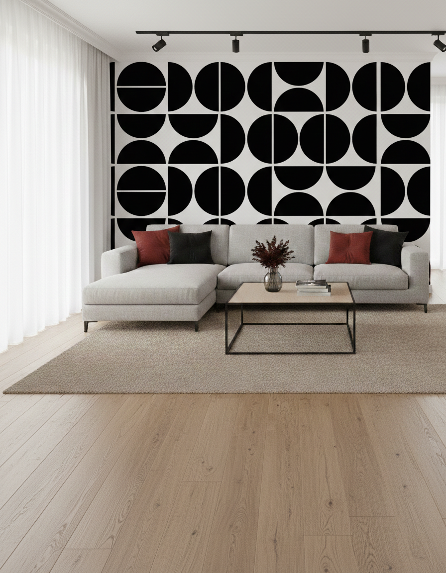 Szablon z Geometrycznym Wzorem Kół