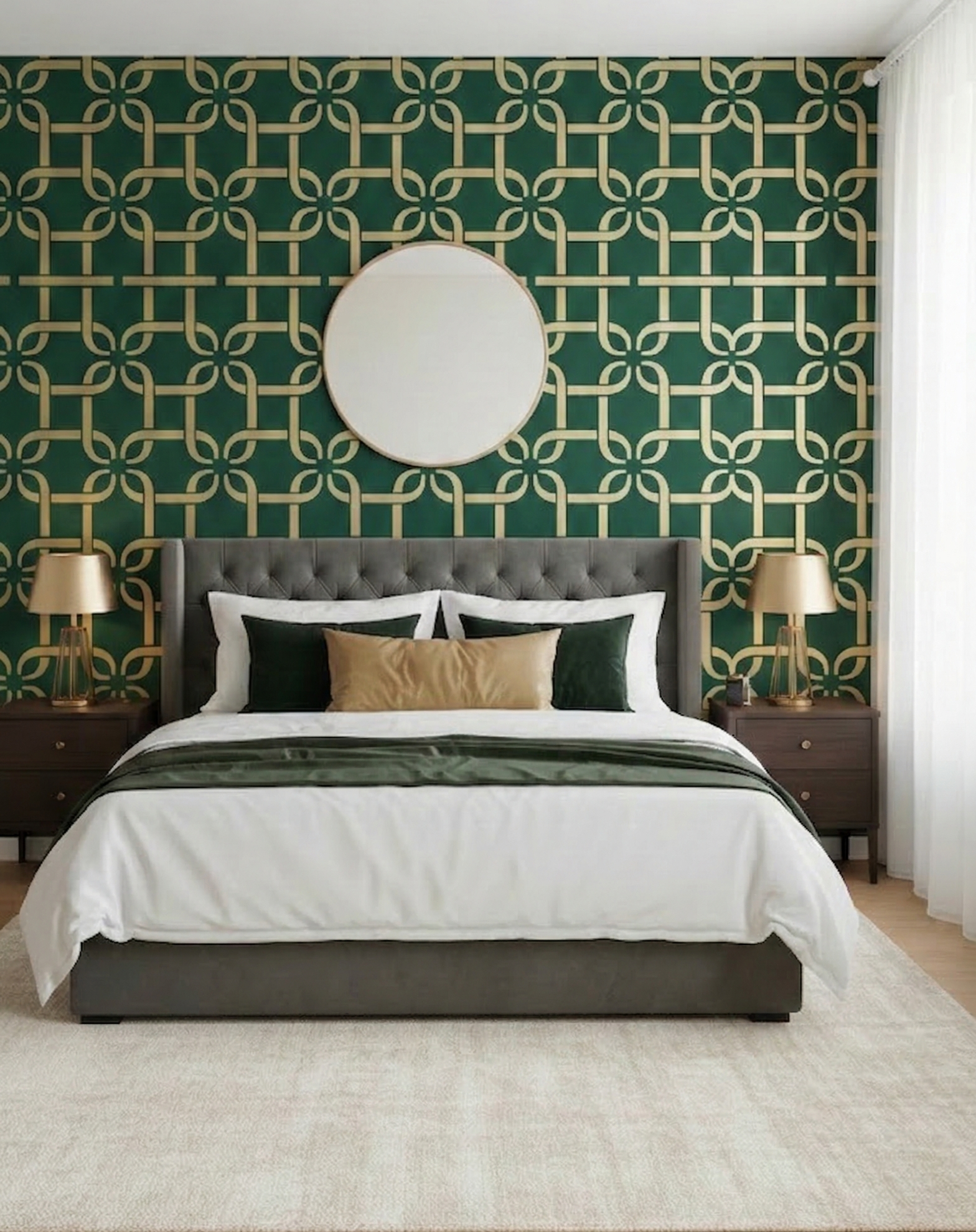 Geometric Flower Link Stencil - Image 2