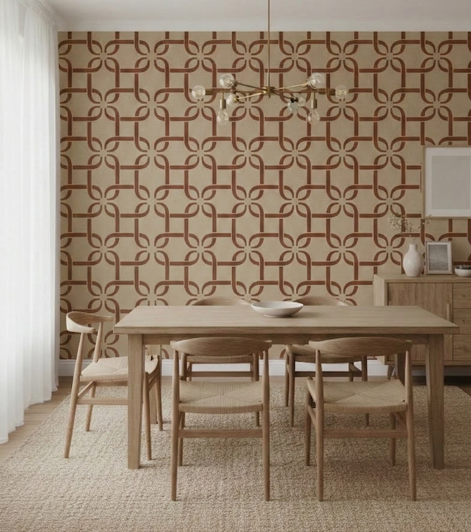 Geometric Flower Link Stencil - Image 3