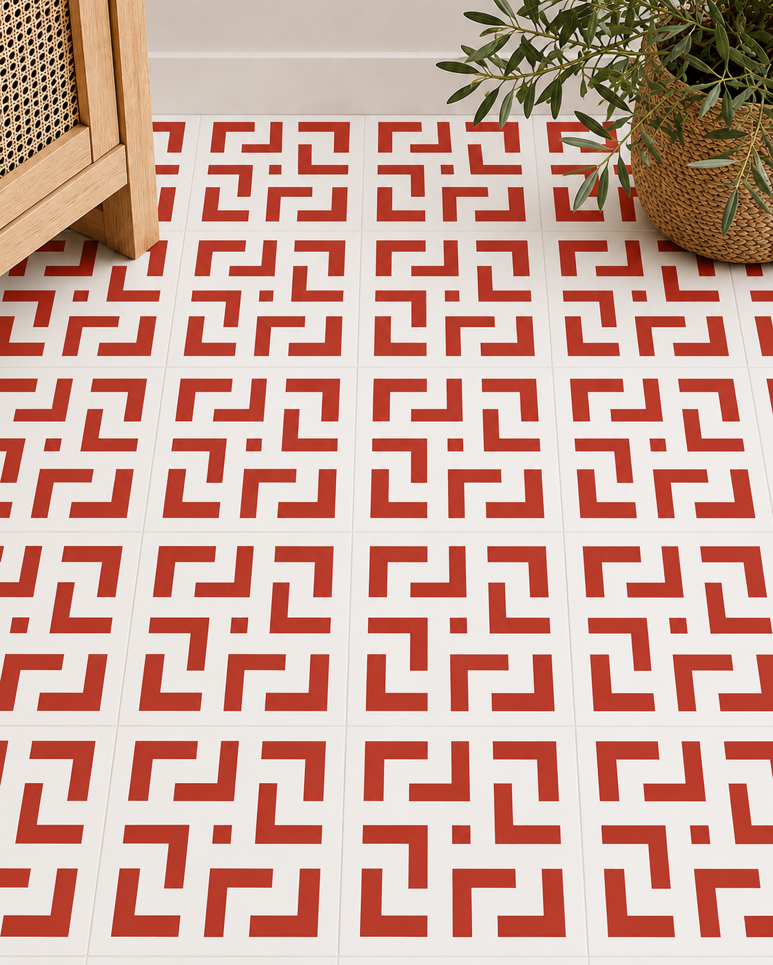 Šablóna s geometrickým vzorom bludiska