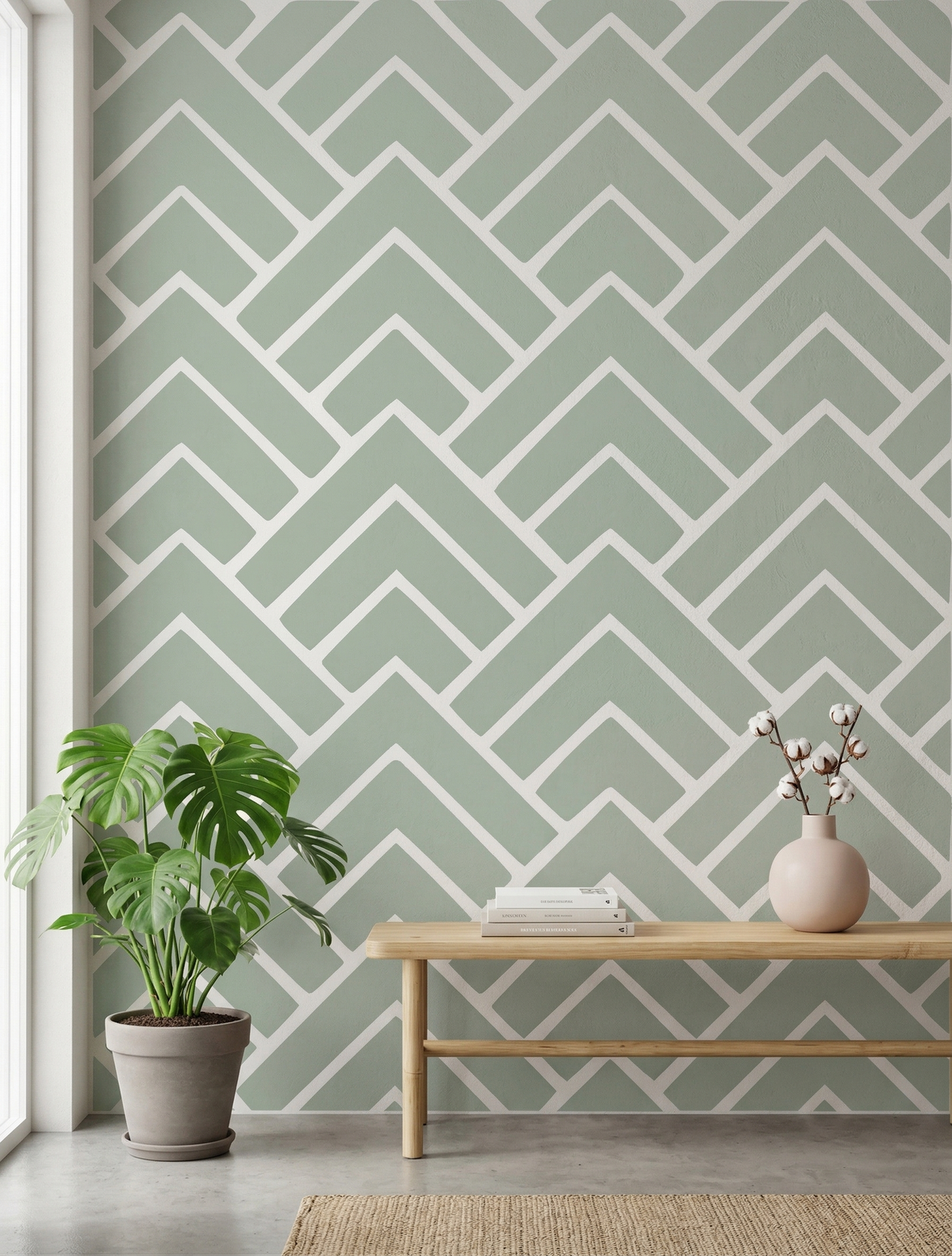 Chevron Pattern Stencil - Image 3