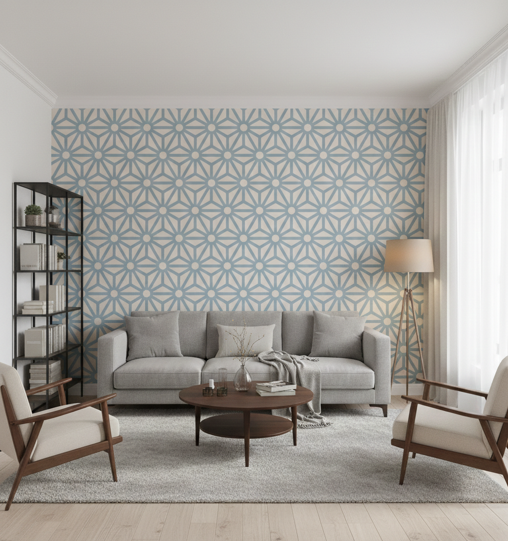 Geometric Star Pattern Stencil - Image 3