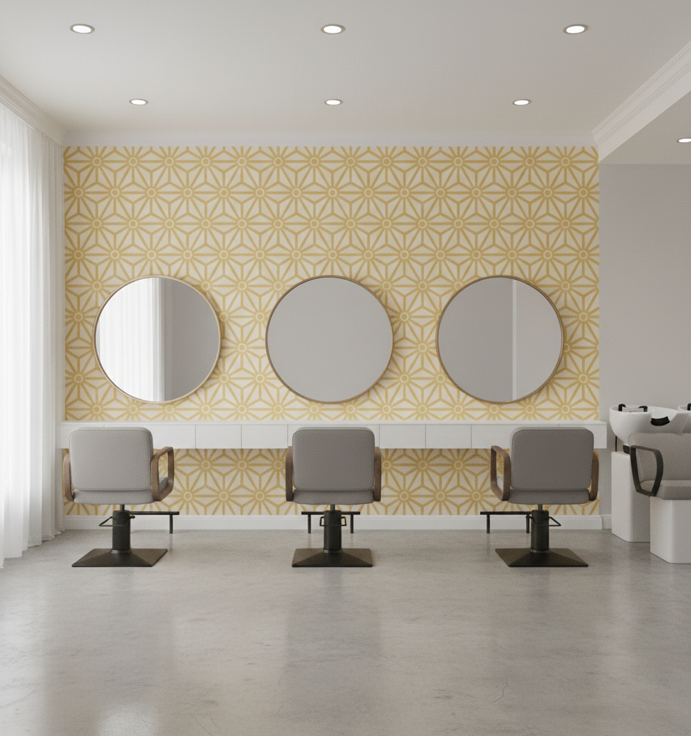 Geometric Star Pattern Stencil - Image 4