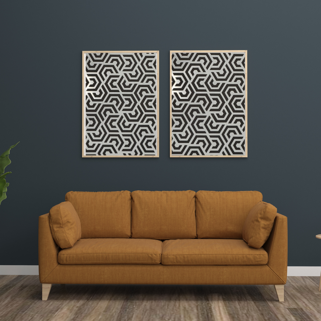 Geometric Hexagon Stencil - Image 3