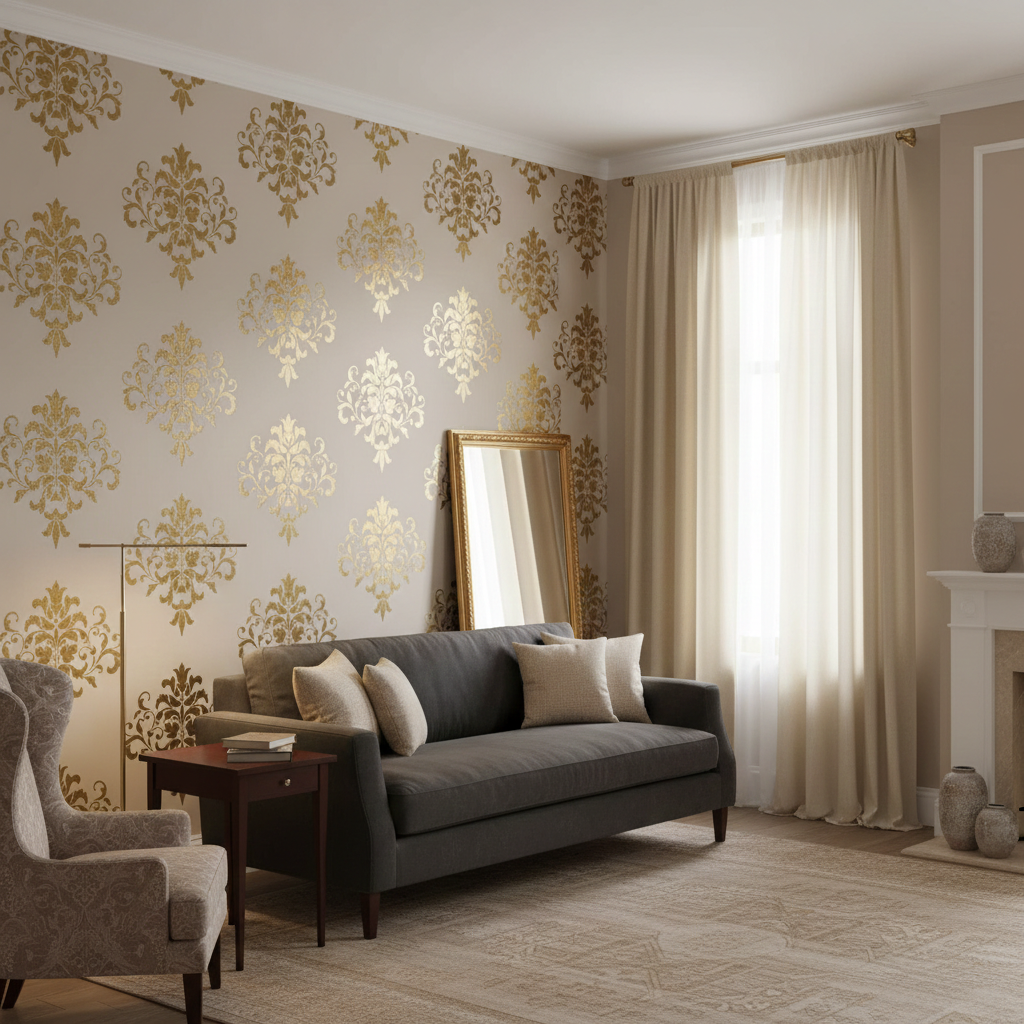 Damask Stencil 20 - Image 3