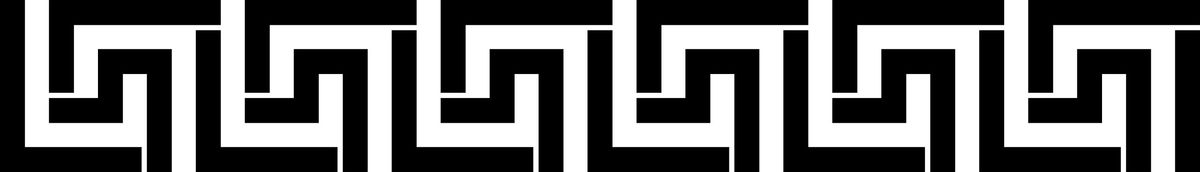 Greek Key Border Stencil