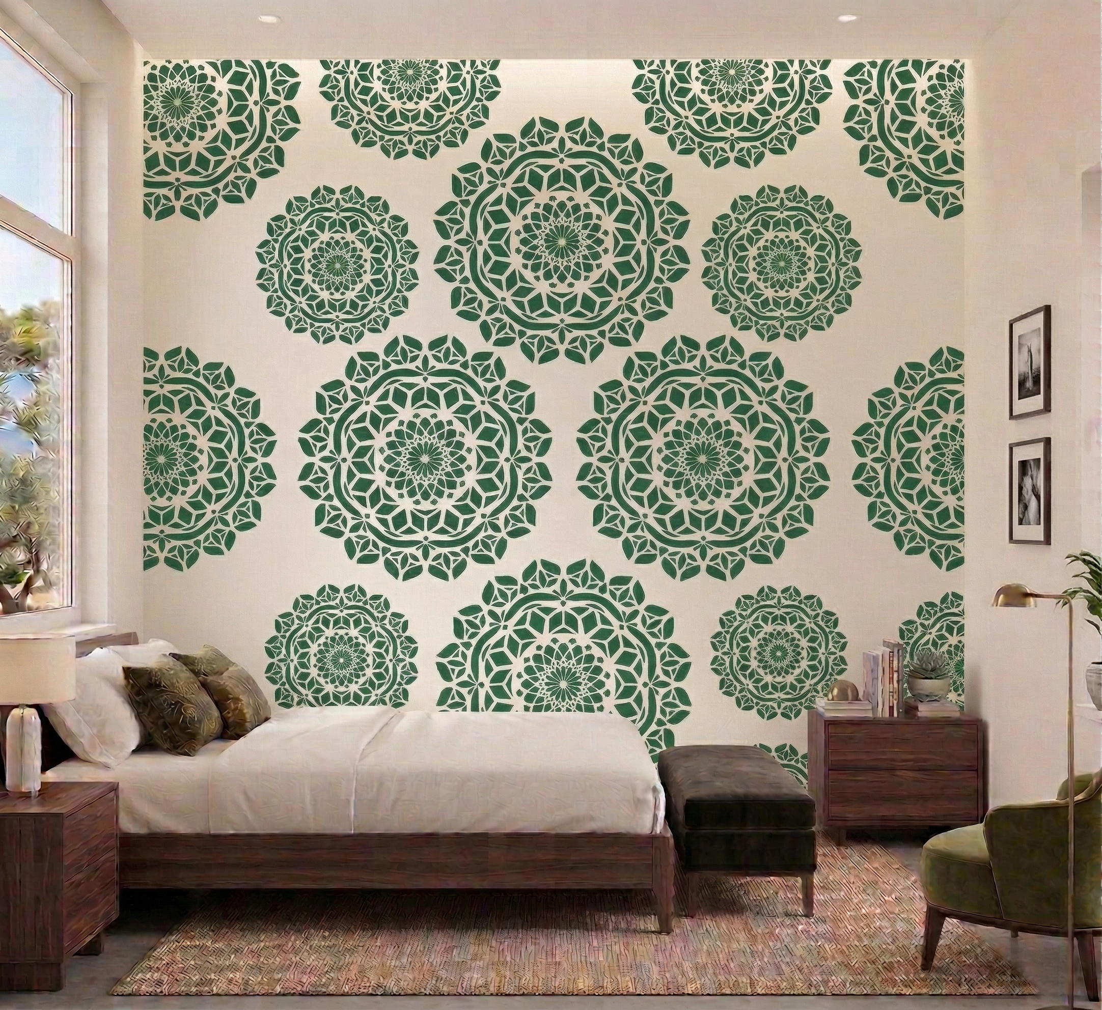 Pochoir Mandala Pétale Sacré