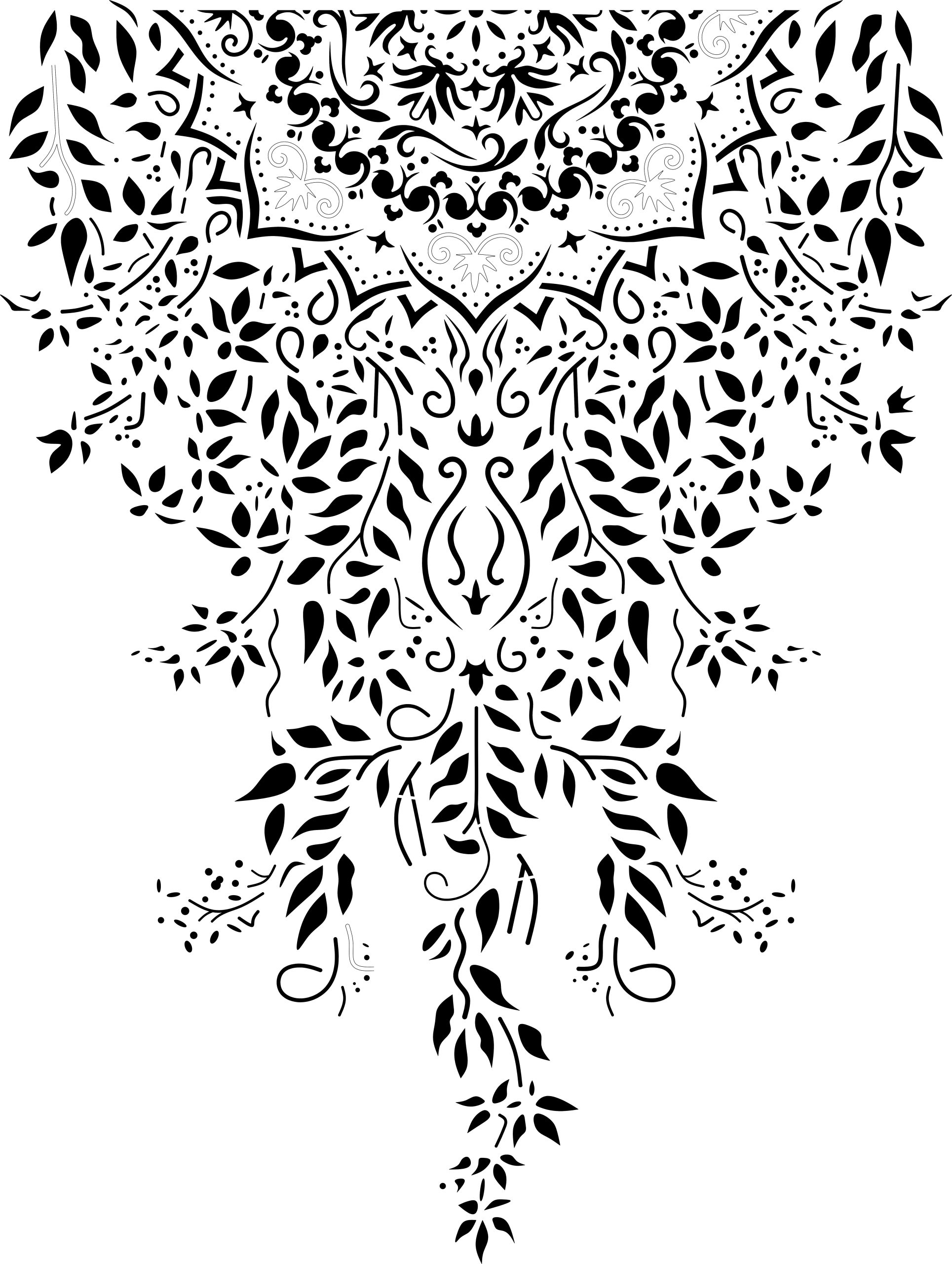 Hanging Mandala Stencil