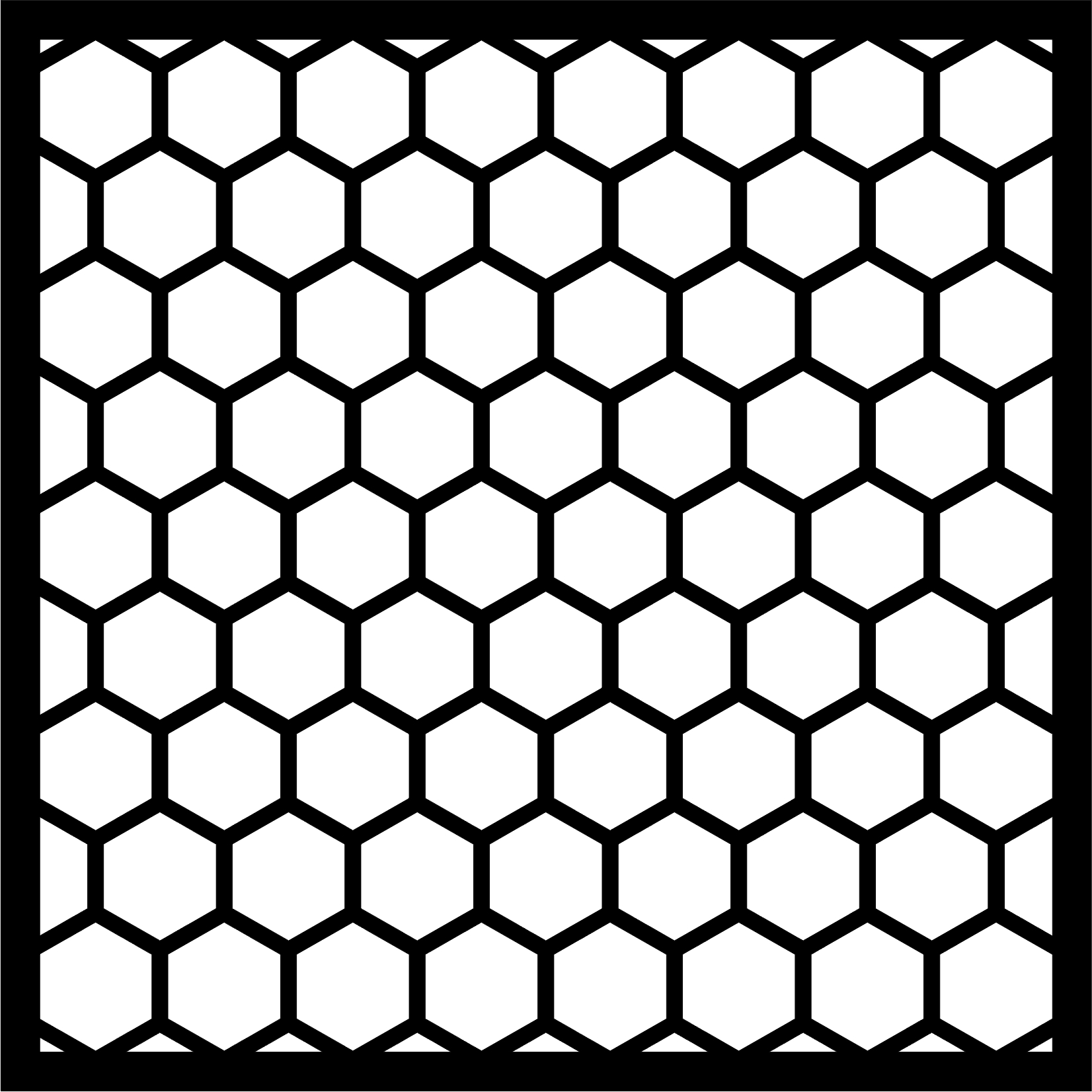 Honeycomb Pattern Stencil