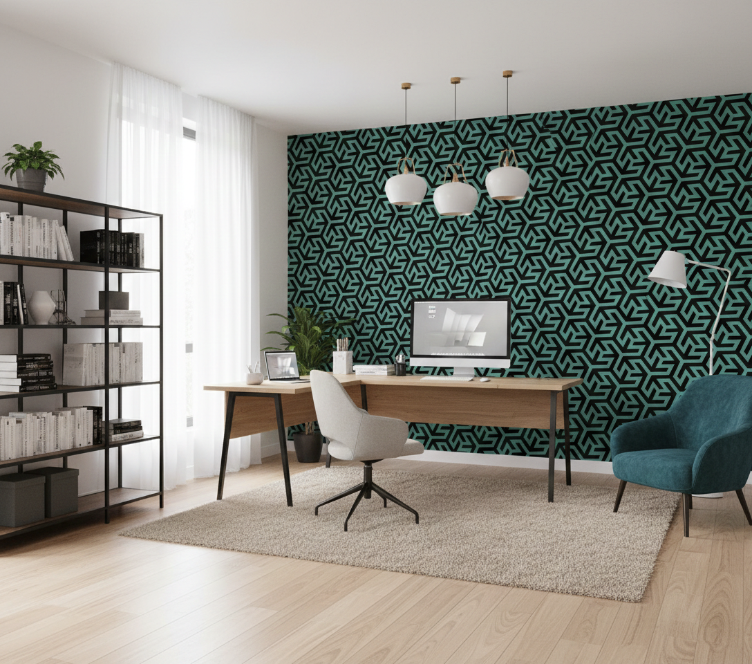 Interlocking Arrows Pattern Stencil - Image 3