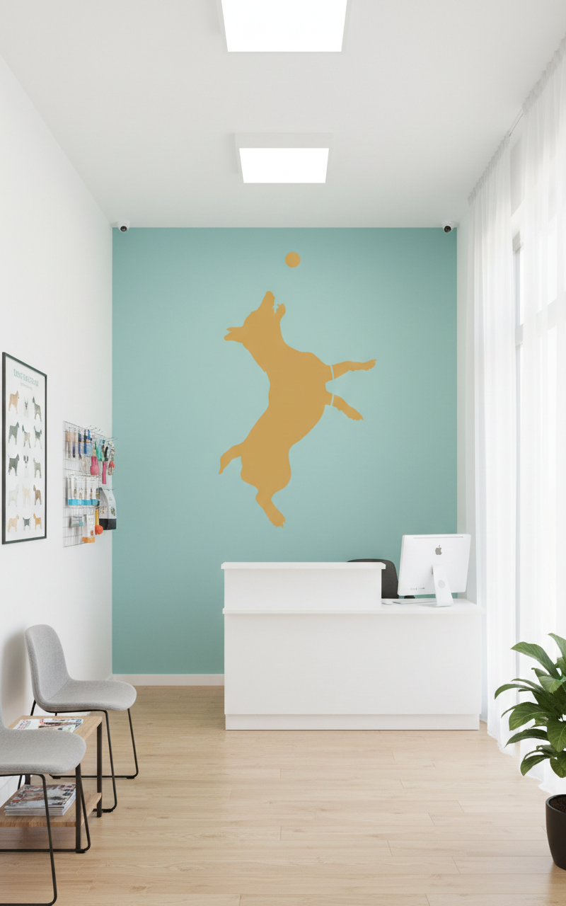 Jumping Dog Stencil - Image 2