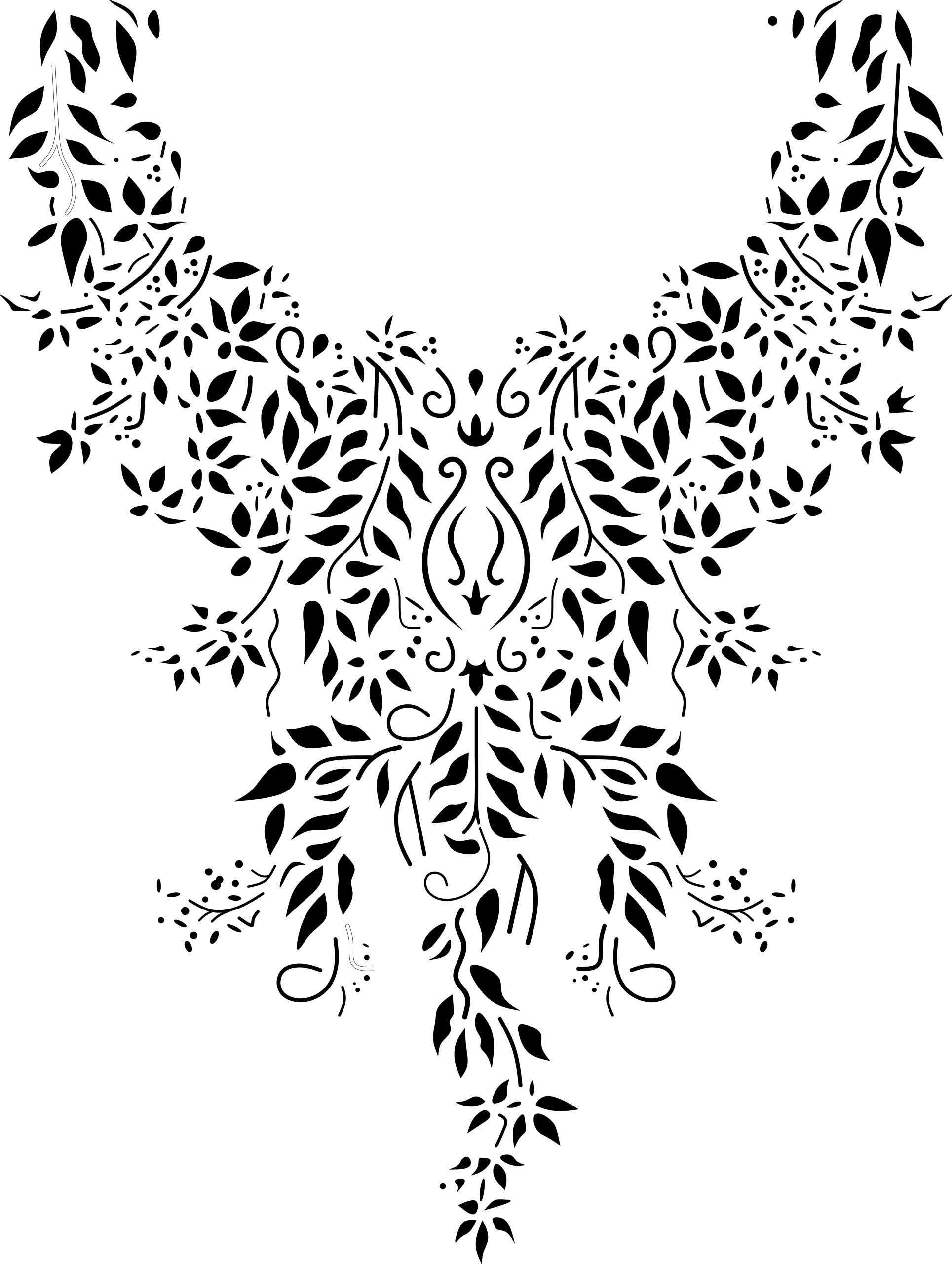 Leafy Vine Mandala Stencil