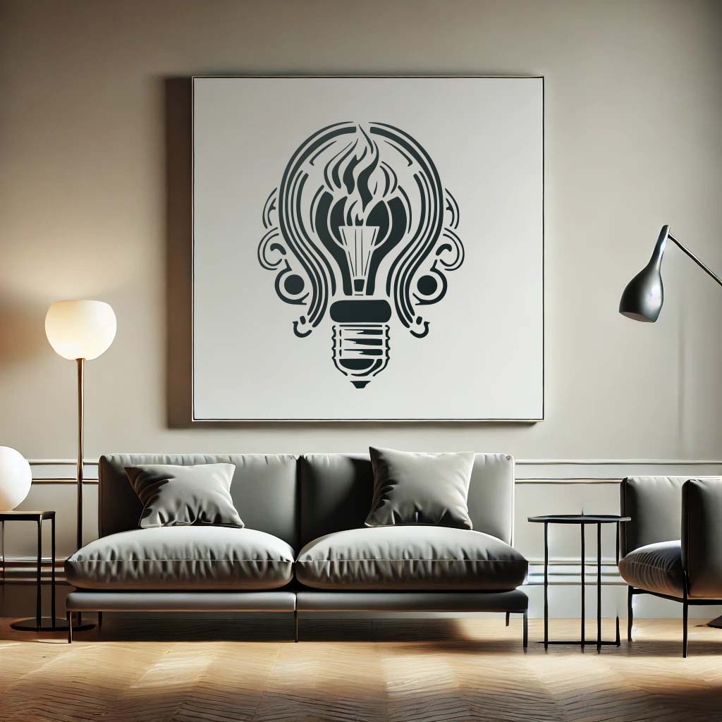 Lightbulb Stencil - Image 3