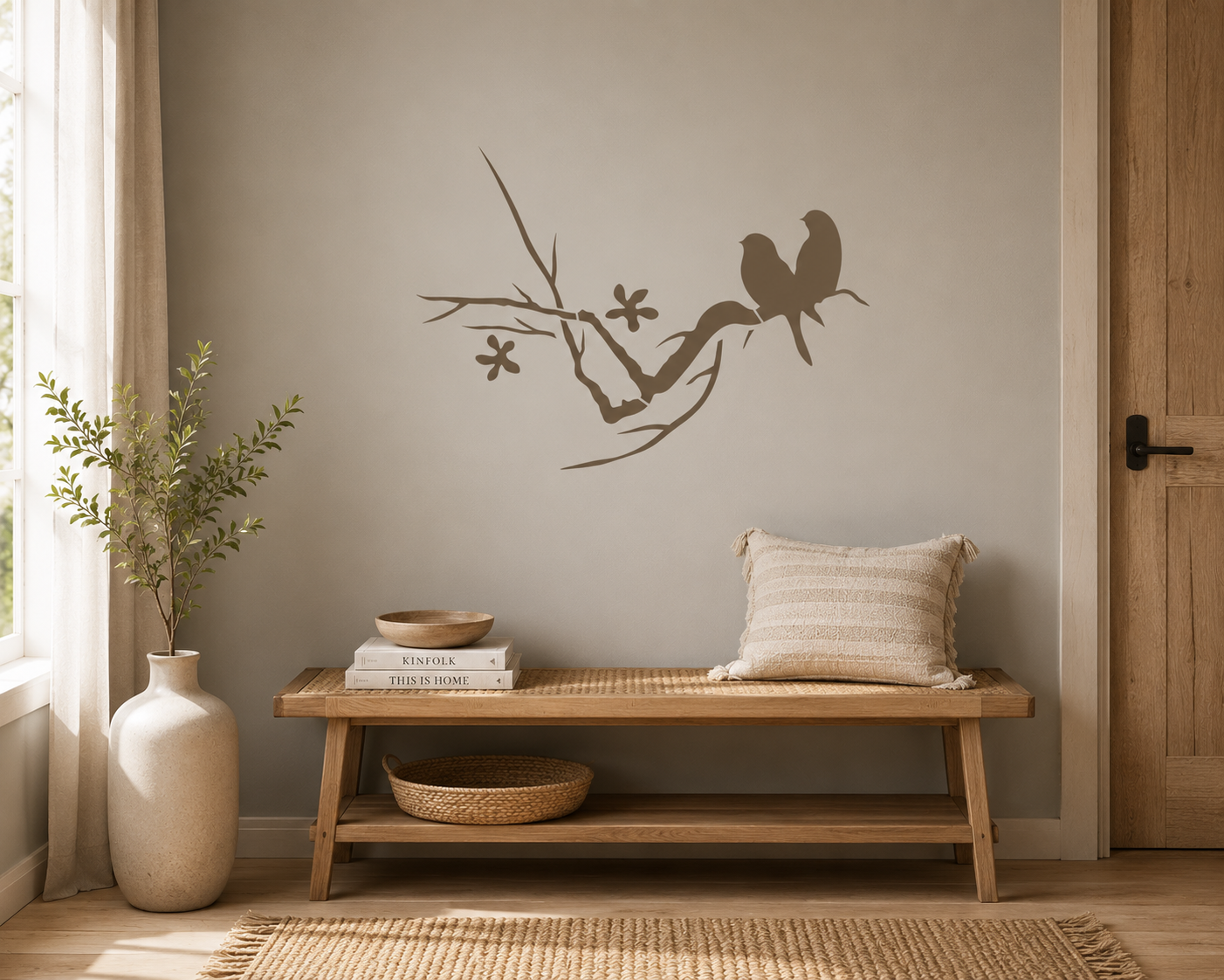 Pochoir Oiseaux Amoureux