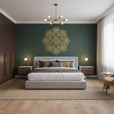 Šablona Mandala Květinová Harmonie