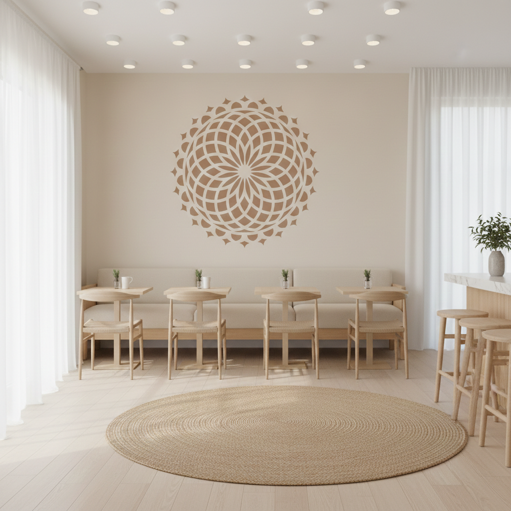 Spiral Mandala Stencil - Image 1