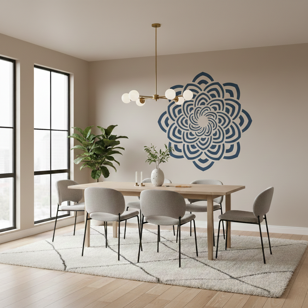 Layered Flower Mandala Stencil - Image 3