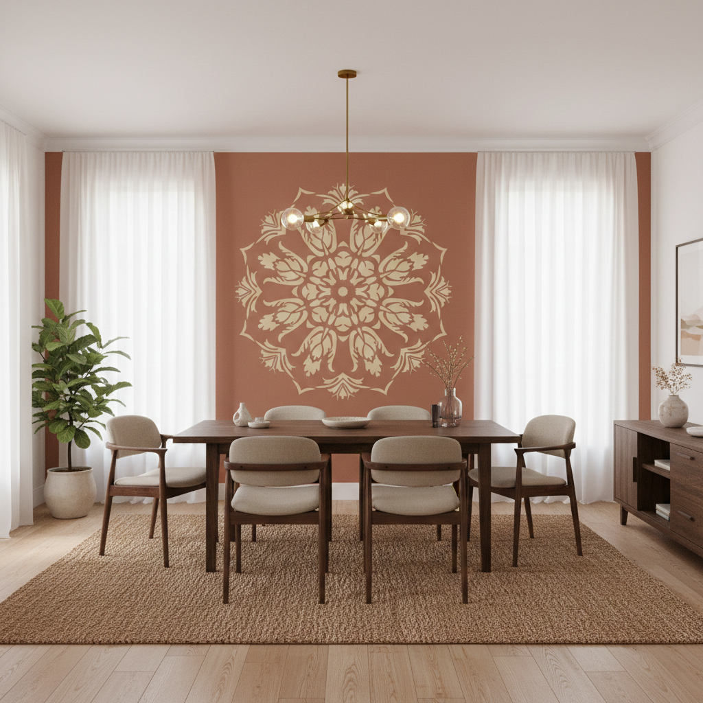 Blooming Petals Mandala Stencil - Image 2