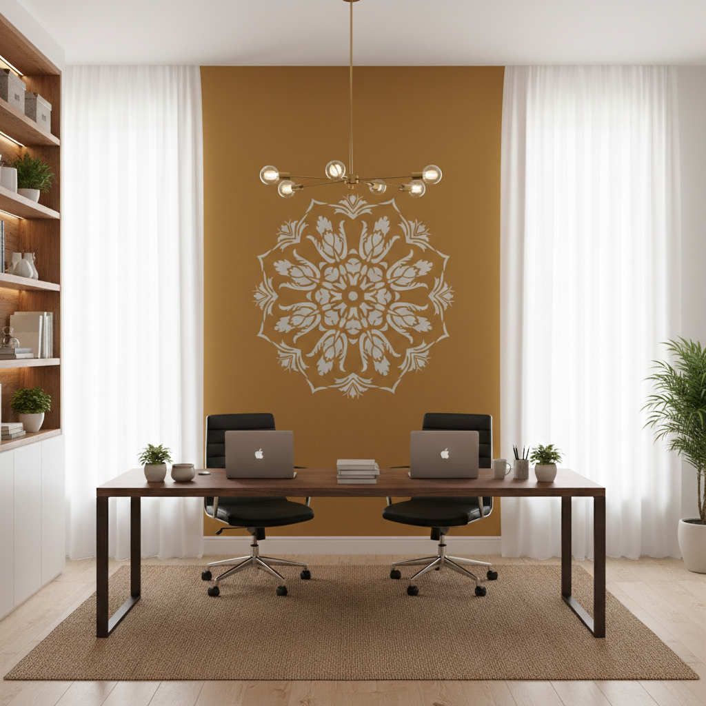 Blooming Petals Mandala Stencil - Image 3