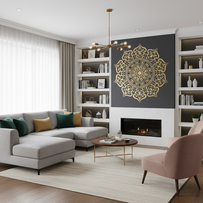 Šablona Lotus Bloom Mandala