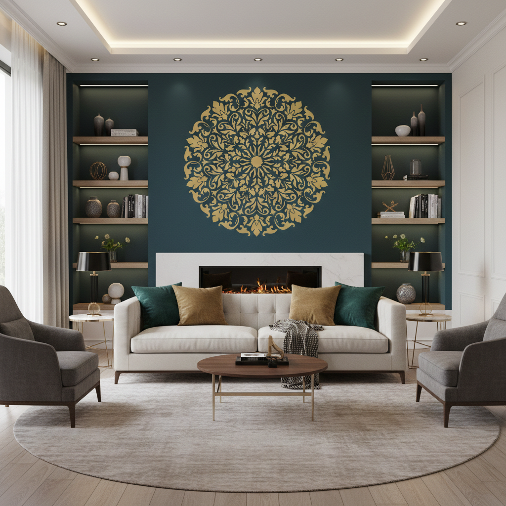 Ornamental Mandala Stencil - Image 1