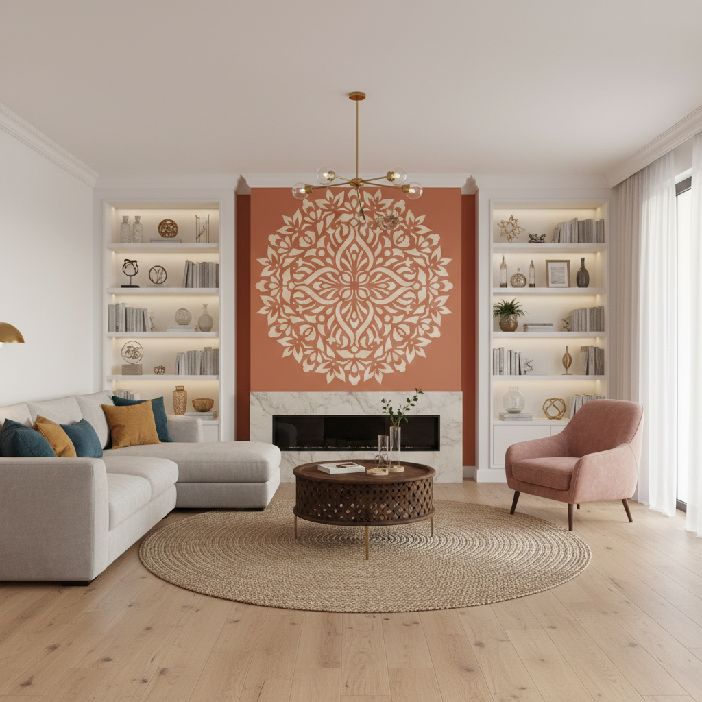 Blooming Mandala Stencil - Image 2