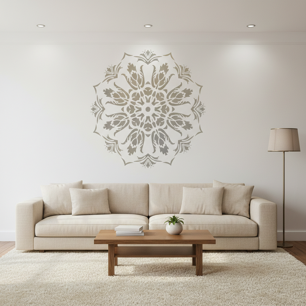 Blooming Petals Mandala Stencil - Image 4