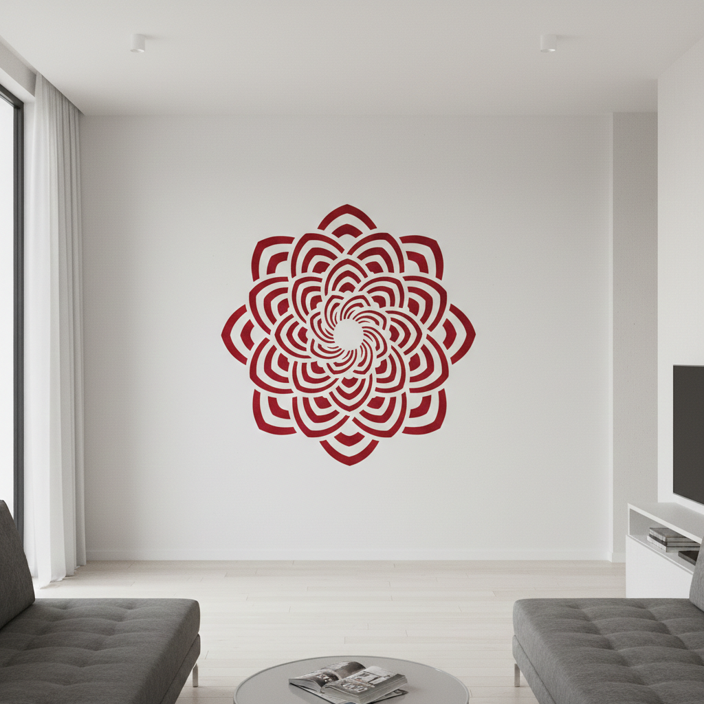 Layered Flower Mandala Stencil - Image 7