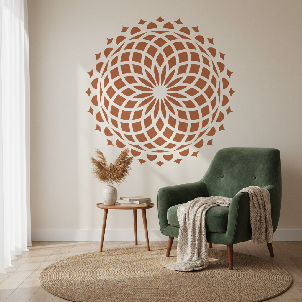 Spiral Mandala Stencil - Image 3