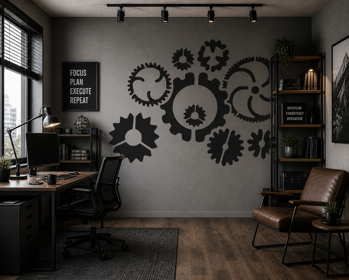 Mechanical Gears Stencil - Image 2