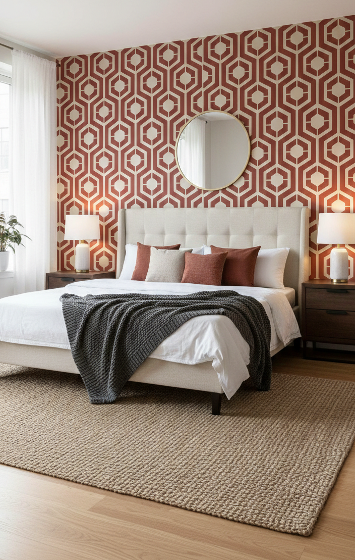 Modern Hexagon Pattern Stencil - Image 3