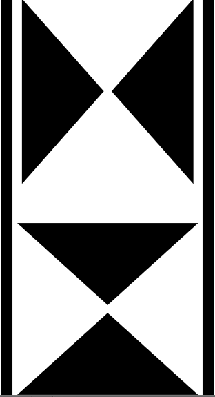 Modern Triangle Border Stencil