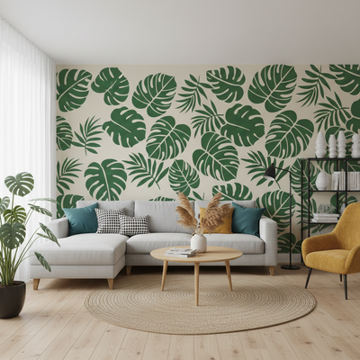 Monstera Wall Stencil