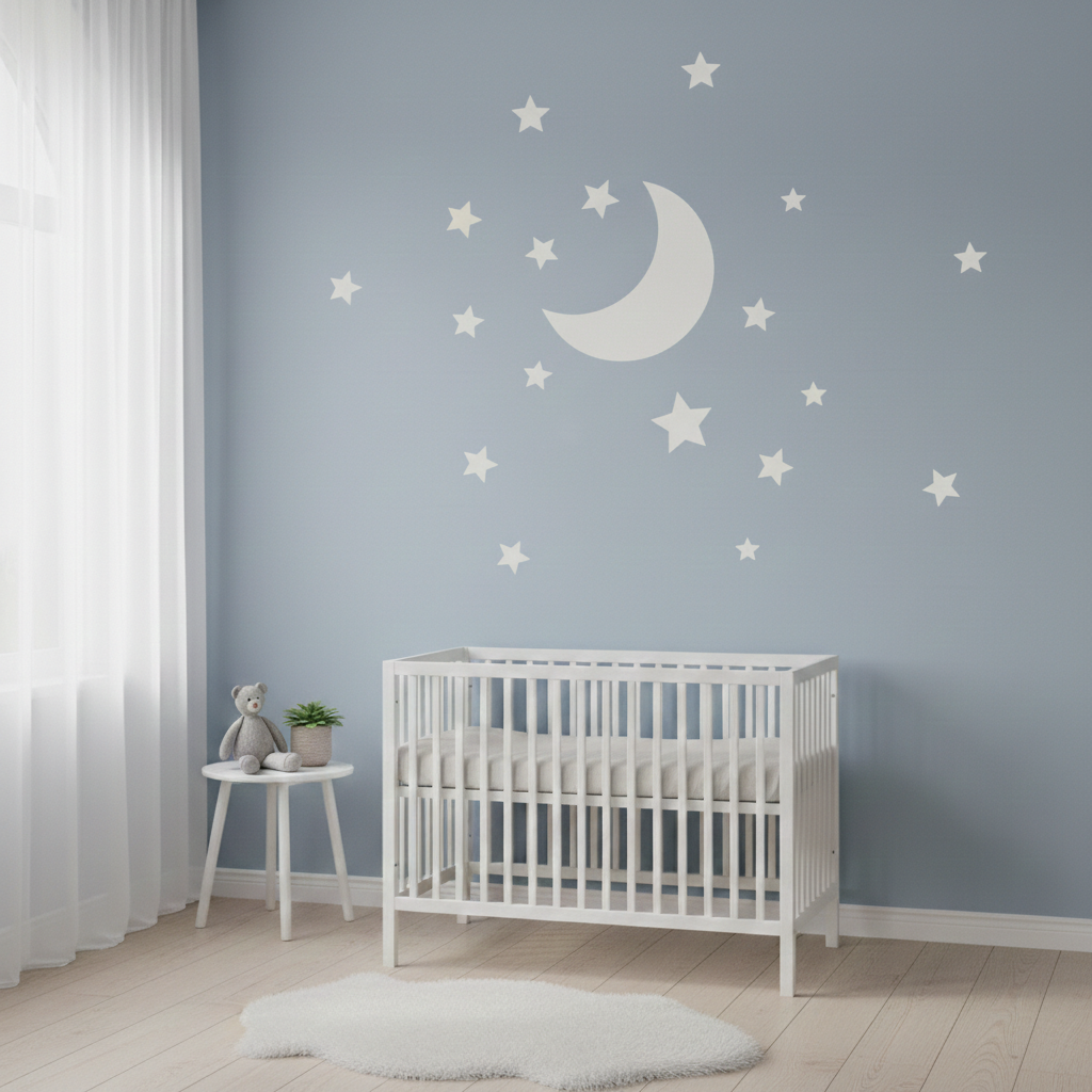 Cosmic Moon Stencil