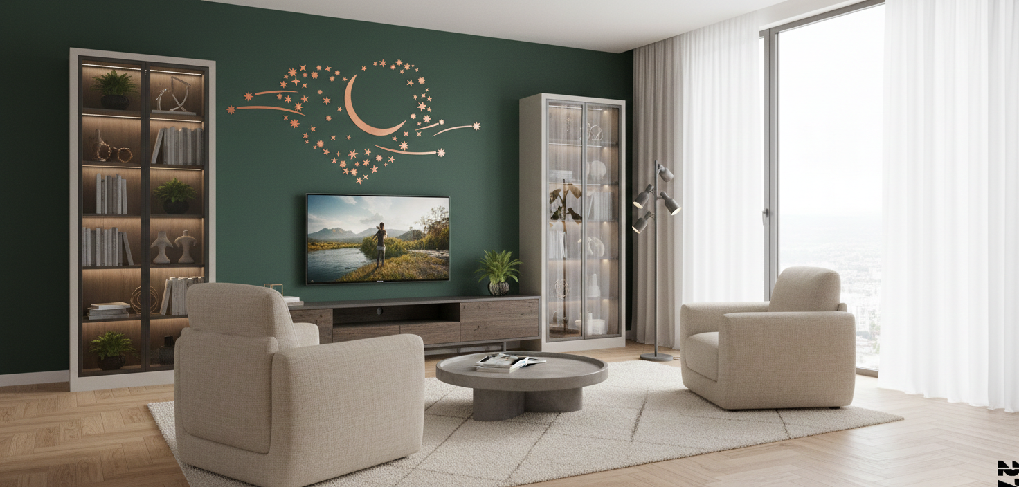 Moon and Stars Stencil - Image 3