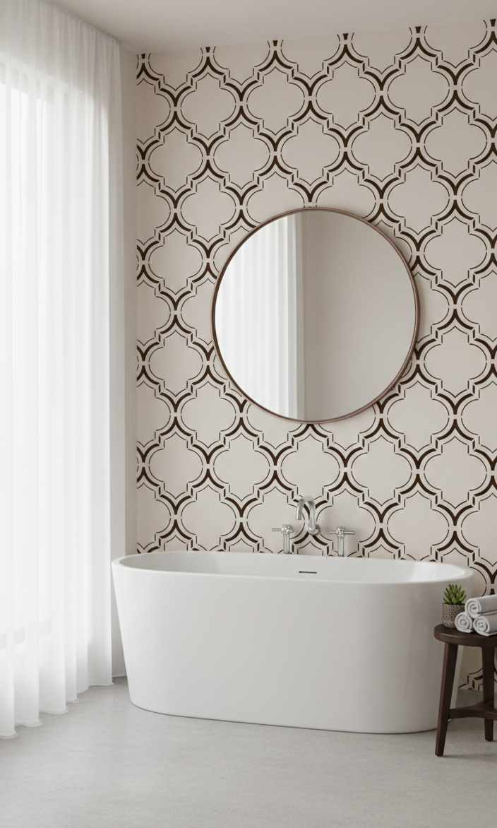 Moroccan Lattice Pattern Stencil Max - Image 1