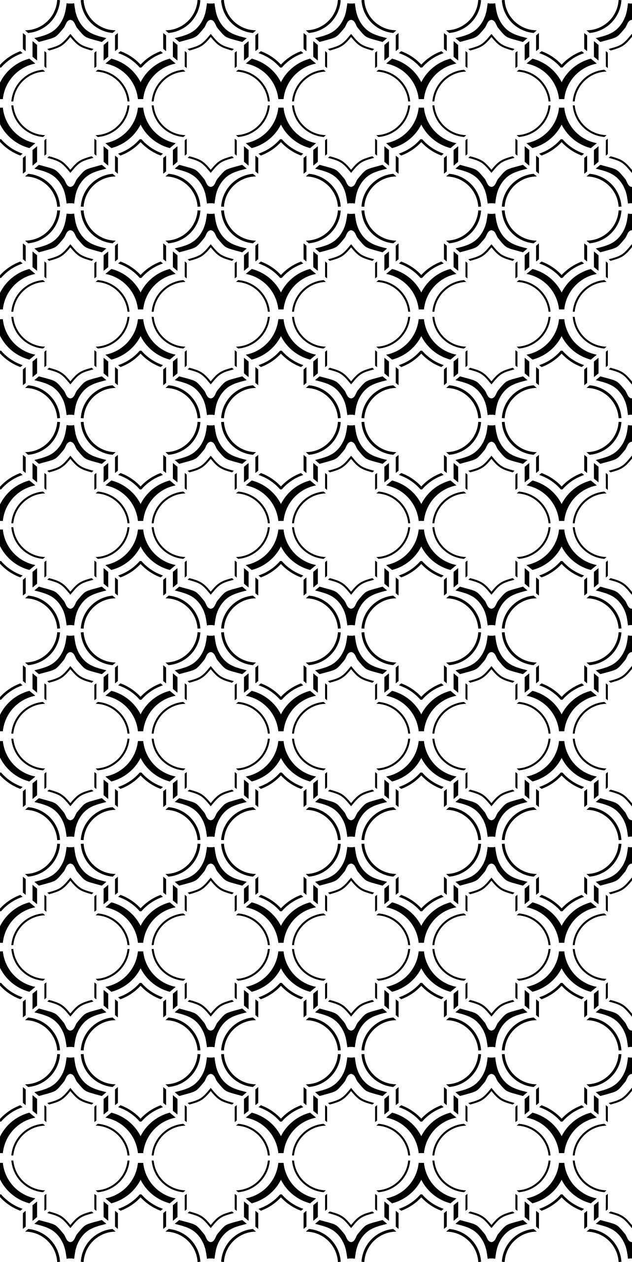 Moroccan Lattice Pattern Stencil