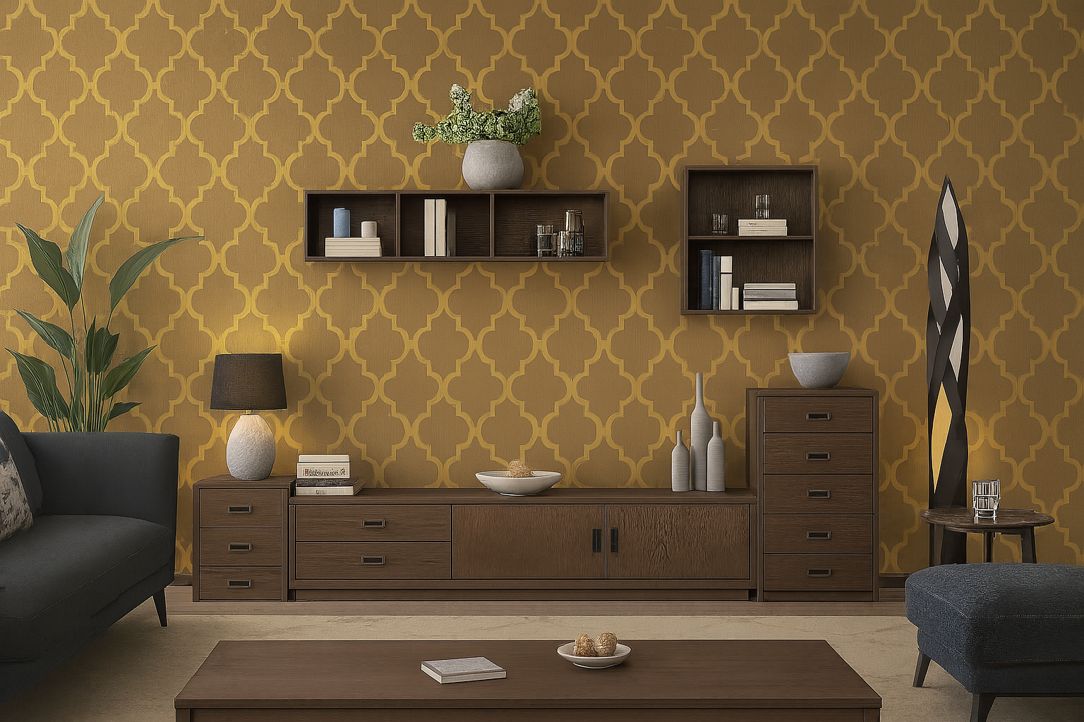 Moroccan Wall Stencil - Image 3